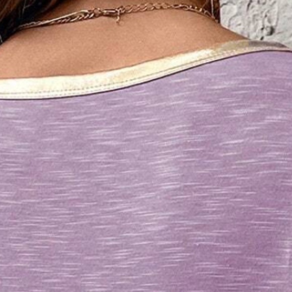 Solid Heathered Oversized Short Sleeve Top - Picture 2 of 10